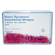 822/60 Клинья Sycamore Interdental деревянные красные (50шт), Kerr Hawe