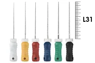 K-File ReadySteel 31мм №15-40 (6 шт), Dentsply Sirona - ручные файлы, каналорасширители, в стерильном блистере, ассорти