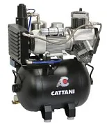 Безмасляный компрессор Cattani для 3х установок, ресивер 45 л