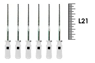 K-Flexofile ReadySteel 21мм №15 (6 шт), Dentsply Sirona - ручные файлы, каналорасширители, укороченный шаг, стерильный блистер