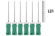 K-File ReadySteel 21мм №130 (6 шт), Dentsply Sirona - ручные файлы, каналорасширители, в стерильном блистере