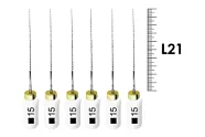 K-File Nitiflex 21мм №15 (6 шт), Dentsply Sirona - ручные файлы, каналорасширитель супергибкий из NiTi сплава