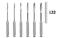 Gates RA 32мм №1-6 (6 шт), Dentsply Sirona - дрильборы, расширитель устьев корневых каналов, машинный, ассорти