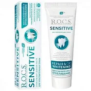 Зубная паста R.O.C.S. SENSITIVE Восстановление и Отбеливание, - (1 х 94 гр)