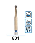Бор алмазный medium long shank 801-014M-FG (1 шт.), DFS DIAMON