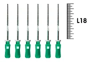 K-Flexofile ReadySteel 18мм №35 (6 шт), Dentsply Sirona - ручные файлы, каналорасширители, укороченный шаг, стерильный блистер