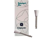 Полиры силиконовые Ensmart Pin Чашка (бел. груб.), на пласт.ножке, (ENP 125-3) - (1 х 10шт.)