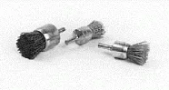 Mandrel mounted brushes
