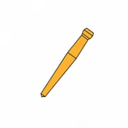Uniclip 0,8 мм -208, 100 шт..- беззольные шт.ифты, желт. (C215U00020800)
