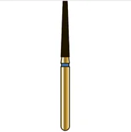 G848 конический с плоским торцом, длина 10 мм, ISO 016, хвостовик FG ISO 314, зернистость 150, черное кольцо (5 шт.), Diatech - бор алмазный