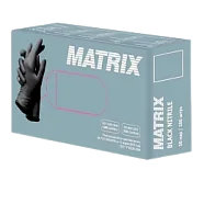 Перчатки нитриловые Matrix Black Nitrile 100 шт S 6/7