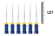 K-Flexofile Golden Medium ReadySteel 21мм №32 (6 шт), Dentsply Sirona - ручные файлы, каналорасширители, укороченный шаг, промежуточные размеры, стерильный блистер