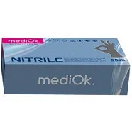 Перчатки нитриловые MediOk серые L 100 шт (50 пар)