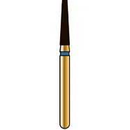 G846 конический с плоским торцом, длина 7 мм, ISO 016, хвостовик FG ISO 314, зернистость 150, черное кольцо (5 шт.), Diatech - бор алмазный