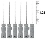 K-Reamer ReadySteel 21мм №08 (6 шт), Dentsply Sirona - ручные файлы, каналорасширители, в стерильном блистере