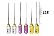 Profinder 25мм №10/17 Senseus (6 шт), Dentsply Sirona - ручные файлы, супергибкий расширитель корневого канала, силиконовая ручка, стерильный блистер, ассорти