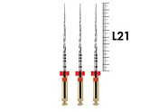 ProTaper Next 21мм X2 (3 шт), Dentsply Sirona - машинные файлы, NiTi, с переменной конусностью, стерильные, красные