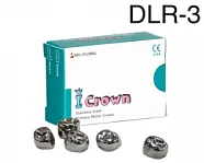 Коронки I CROWN Refill DLR-3 из нержавеющей стали детские (5 шт) Seil Global