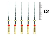 One Shape 21мм .06 №25 (5 шт), MICRO-MEGA - машинные файлы, metal shank, стерильные