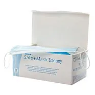 Маски 3-х слойные Medicom Safe Mask Economy голубые (50 шт), Milestone