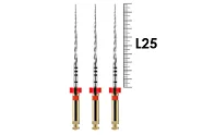 ProTaper Next 25мм X2 (3 шт), Dentsply Sirona - машинные файлы, NiTi, с переменной конусностью, стерильные, красные