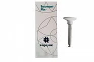 Полиры силиконовые Ensmart Pin Диск (бел. груб.), 10шт. на метал.ножке, (ENPS 125-2), Kagayaki