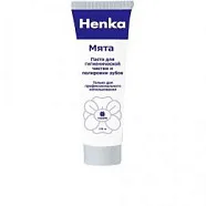 Паста Henka без фтора, Мята, туба (115 г)