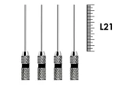 Finger Plugger 21мм №2 (4 шт), Dentsply Sirona - уплотнитель гуттаперчи для вертикальной конденсации, ручной, нержавеющая сталь