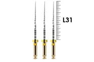 ProTaper Next 31мм X1 (3 шт), Dentsply Sirona - машинные файлы, NiTi, с переменной конусностью, стерильные, желтые
