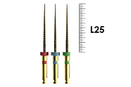 E-Flex Gold 25мм, .04, N15-20-25 (3 шт), Eighteeth - машинные файлы, 10 Packs 116