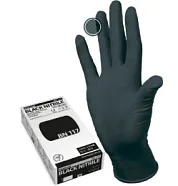 Перчатки Nitrile (Manual) черные XL (8-9), 100 шт