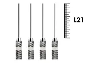 Finger Plugger (Фингер плаггер) 21мм №3 (4 шт), Dentsply Sirona - уплотнитель гуттаперчи для вертикальной конденсации, ручной, нержавеющая сталь