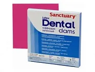 Коффердам Latex Dental Dams, розовый / средний, 152×152 мм (36 шт), SANCTUARY