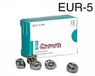 Коронки I CROWN Refill EUR-5 из нержавеющей стали детские (5 шт) Seil Global