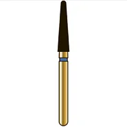 G856 конический с закругленным торцом, длина 9 мм, ISO 021, хвостовик FG ISO 314, зернистость 25, желтое кольцо (5 шт.), Diatech - бор алмазный