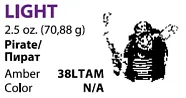 Резиновая тяга Pirate (Пират) 3/8 Light (9/5 mm) 2.5oz