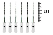 K-Flexofile ReadySteel 31мм №15 (6 шт), Dentsply Sirona - ручные файлы, каналорасширители, укороченный шаг, стерильный блистер