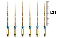 ProTaper Gold 31мм F3 (6 шт), Dentsply Sirona - машинные файлы, стерильные, голубые