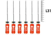 H-Files Dentsply Sirona 31мм №25 (6 шт) - ручные файлы, каналорасширители