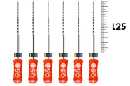 H-Files Dentsply Sirona 25мм №25 (6 шт) - ручные файлы, каналорасширители
