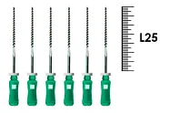 K-Flexofile ReadySteel 25мм №35 (6 шт), Dentsply Sirona - ручные файлы, каналорасширители, укороченный шаг, стерильный блистер