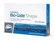Bio-Gide Shape 14х24 мм резорбируемая двухслойная барьерная мембрана особой формы
