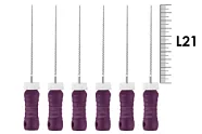 K-File ReadySteel 21мм №10 (6 шт), Dentsply Sirona - ручные файлы, каналорасширители, в стерильном блистере