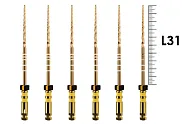 ProTaper Gold 31мм F5 (6 шт), Dentsply Sirona - машинные файлы, стерильные, коричневые