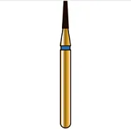 G845 конический с плоским концом, длина 4 мм, ISO 010, хвостовик FG ISO 314, зернистость 105, синее кольцо (5 шт.), Diatech - бор алмазный