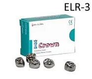 Коронки I CROWN Refill ELR-3 из нержавеющей стали детские (5 шт) Seil Global