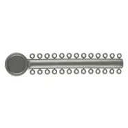 Лигатура эластичная Shinye на модуле, 26 колец, серебристо-серый (1 шт)