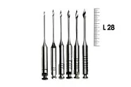 Gates Drills 28мм №1-6 (6 шт), Mani - дрильборы для вскрытия устья каналов, развертка, ассорти 