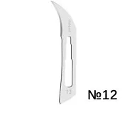 Лезвия для скальпеля одноразовые № 12 Steeluxe (100 шт ) Apexmed