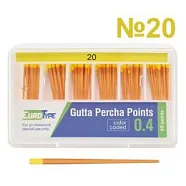Гуттаперчи конус 04 №20, (60шт) EuroType